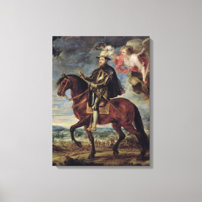 Impressão Em Tela Philip II Crowned by Victory, 1628 (Frente)
