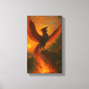 Impressão Em Tela Phoenix Rising — Acrílico de Luxo   Orrin Studios
