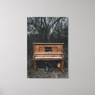 Impressão Em Tela Piano Bonito