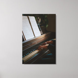 Impressão Em Tela Piano legal