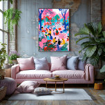 Impressão Em Tela Picnic en el Parque: Arte Favista con Colores Vivo<br><div class="desc">Este diseño favista, inspirado en Matisse, retrata una escena de picnic en el parque llena de vida y color. Los tonos vibrantes de rosa, azul y verde crean una composición dinámica que aporta alegría y frescura a cualquier espacio. Ideal para los amantes del arte moderno y abstracto, este diseño es...</div>