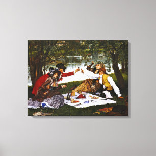 Impressão Em Tela Picnic romântico 1873