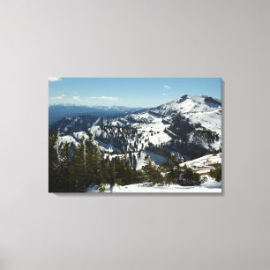 Impressão Em Tela Picos de neve da Grande Montanha Teton II Foto