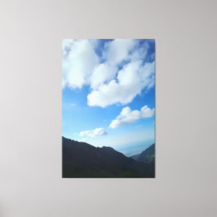 Impressão Em Tela Picos do Céu Azul dos Cárpatos – Arte Montanhosa d