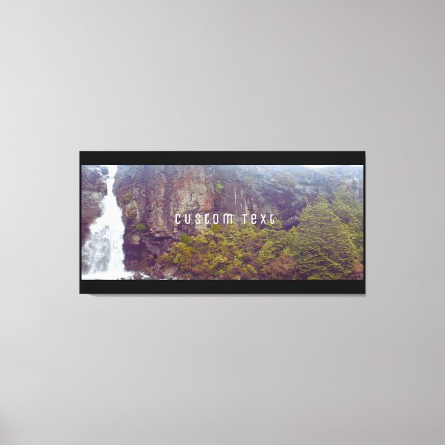 IMPRESSÃO EM TELA PICTURESQUE ALPINE WATERFALL SCENT FOTO KIWI NZ (Frente)