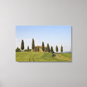 Impressão Em Tela Pienza, Val d'Orcia, província de Siena, Toscana,