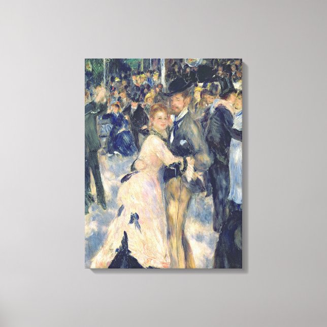 Impressão Em Tela Pierre A Renoir | Bola no Moulin de la Galette (Frente)