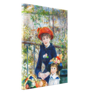 Impressão Em Tela Pierre-Auguste Renoir - Duas irmãs no Terrace
