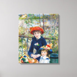 Impressão Em Tela Pierre-Auguste Renoir - Duas irmãs no Terrace