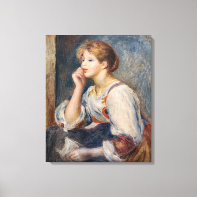 Impressão Em Tela Pierre-Auguste Renoir - Mulher com uma Carta (Frente)