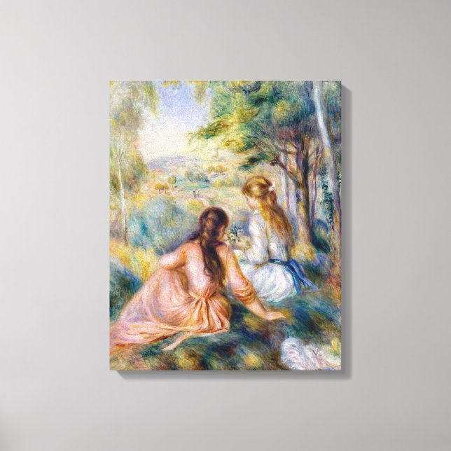 Impressão Em Tela Pierre-Auguste Renoir - No Prado (Frente)