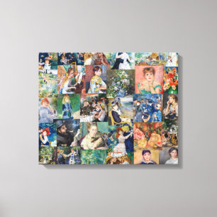 Impressão Em Tela Pierre-Auguste Renoir - Patchwork de Obras-Primas