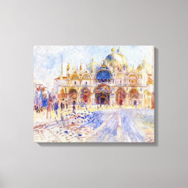 Impressão Em Tela Pierre-Auguste Renoir - Veneza, Piazza San Marco (Frente)