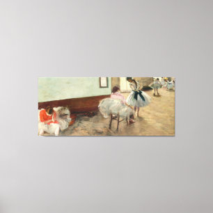 Impressão Em Tela Pierre um Renoir   a lição de dança