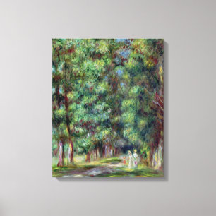 Impressão Em Tela Pierre um trajeto de Renoir em uma madeira
