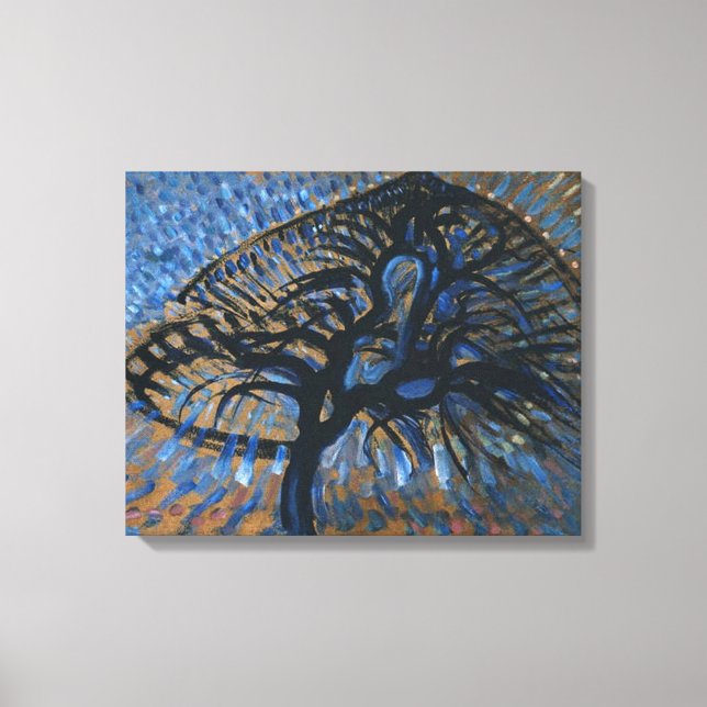 IMPRESSÃO EM TELA PIET MONDRIAN APPLE BLOSSOM TREE ABSTRATO (Frente)