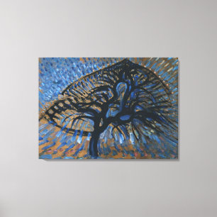 IMPRESSÃO EM TELA PIET MONDRIAN APPLE BLOSSOM TREE ABSTRATO