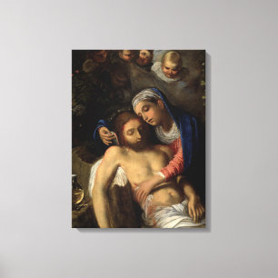 Impressão Em Tela Pietà (Maria e Jesus) (por Adam Elsheimer)