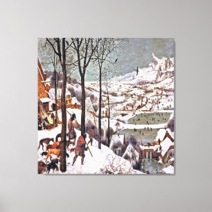 Impressão Em Tela Pieter Bruegel, o Velho. Os Caçadores na Neve