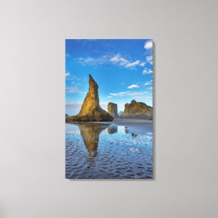 Impressão Em Tela Pilares de rocha no Bandon Beach em Bandon, Oregon
