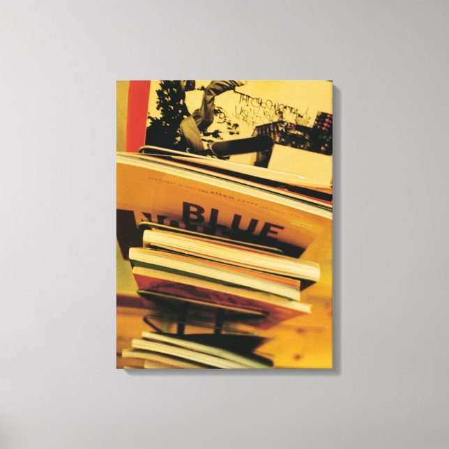 Impressão Em Tela Pilha de livros e revistas (Frente)