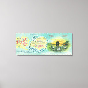 Impressão Em Tela Pillar Rock, Washington - Pilar Rock Salmon