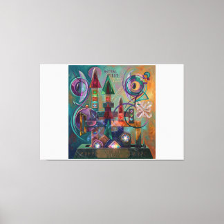 Impressão Em Tela Piloto Astral: Abstração ao Estilo Kandinsky