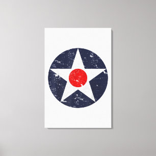 Impressão Em Tela Piloto de aeronave militar de navegação aérea WWII