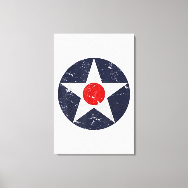 Impressão Em Tela Piloto de aeronave militar de navegação aérea WWII (Frente)