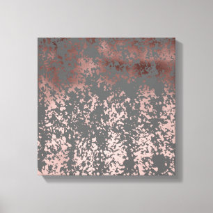 Impressão Em Tela pincéis de rosa e cinza elegantes