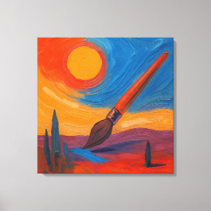 Impressão Em Tela Pincel dos Sonhos