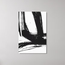 Pincel preto e branco trava Abstrato minimalista