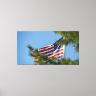 Impressão Em Tela Pine Tree-American Flag