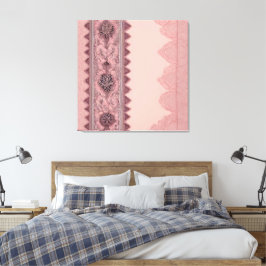Impressão Em Tela Pink and beige patterns AI art