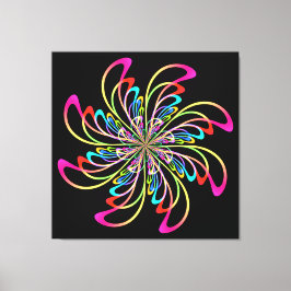 Impressão Em Tela pino abstrato