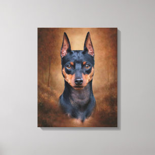 Impressão Em Tela Pinscher diminuto
