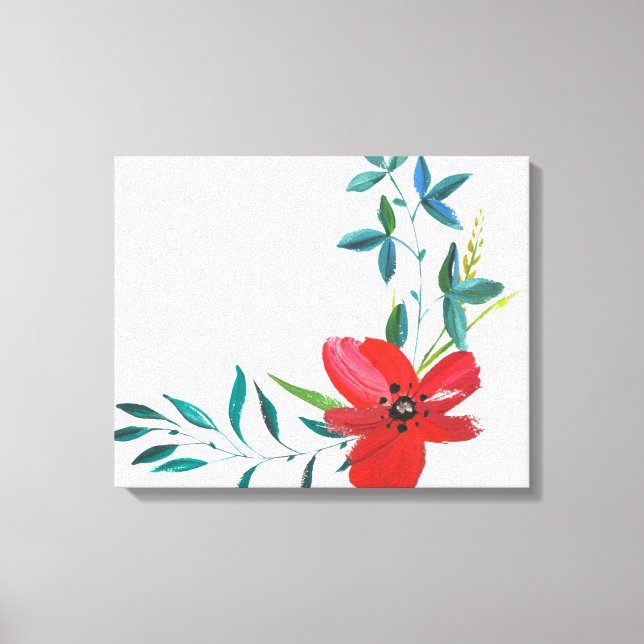Impressão Em Tela Pintado à mão | Zazzle_Growth. (Frente)