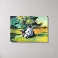 Pintor em Trabalho por Paul Cezanne, Arte Fina Vin
