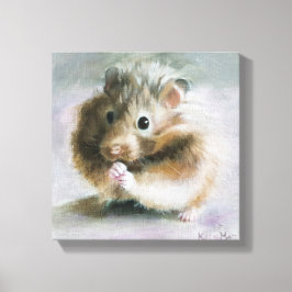 Impressão Em Tela Pintura a óleo de hamster
