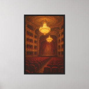 Impressão Em Tela Pintura a óleo do Grand Opera Hall