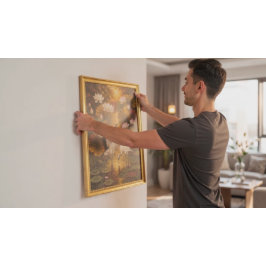 Impressão Em Tela Pintura a Óleo Romântica do Casal de Grou e Pôr do