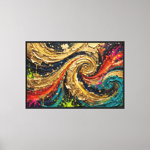 Impressão Em Tela pintura abstrata