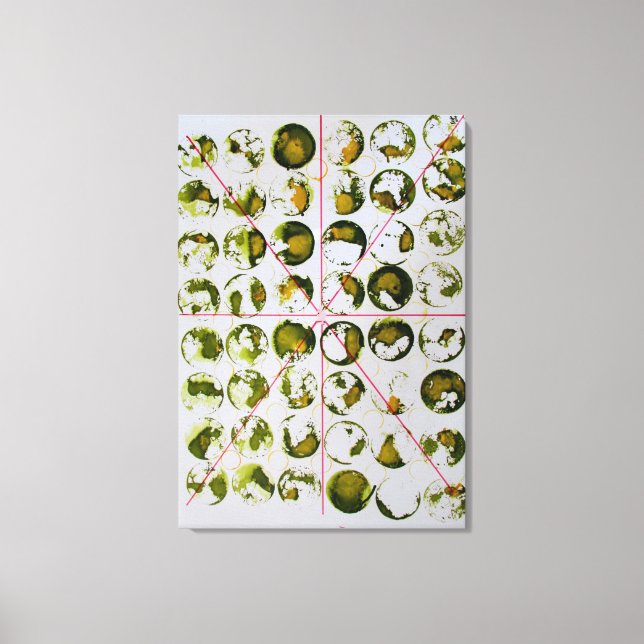 Impressão Em Tela pintura abstrato (Frente)