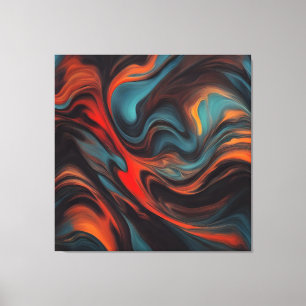 Impressão Em Tela pintura abstrato