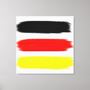 Impressão Em Tela pintura abstrato Amarelo vermelho preto