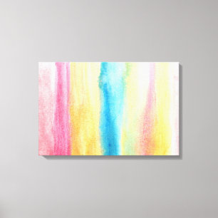 Impressão Em Tela pintura abstrato de aquarela
