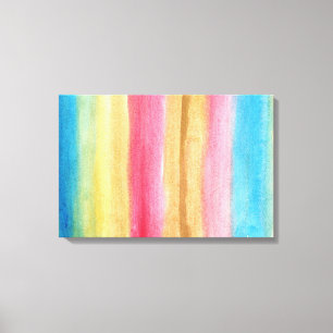 Impressão Em Tela pintura abstrato de aquarela