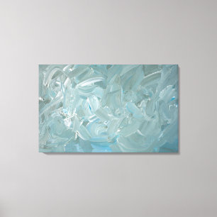 Impressão Em Tela Pintura Abstrato de tom azul