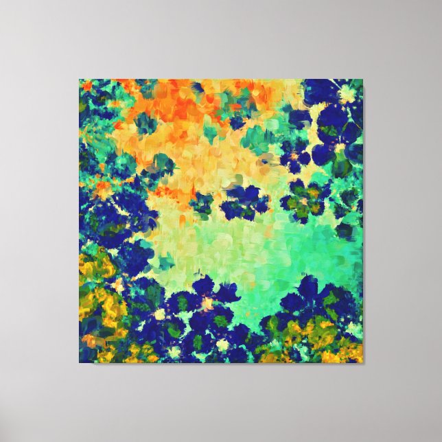 Impressão Em Tela pintura abstrato | Flores de primavera (Frente)