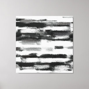 Impressão Em Tela pintura abstrato Preto e branco